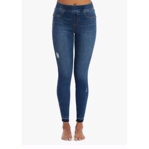 Spanx Distressed Denim Legging Wmns Sz‎ S NWT Versatile Stretch Casual MSRP $128